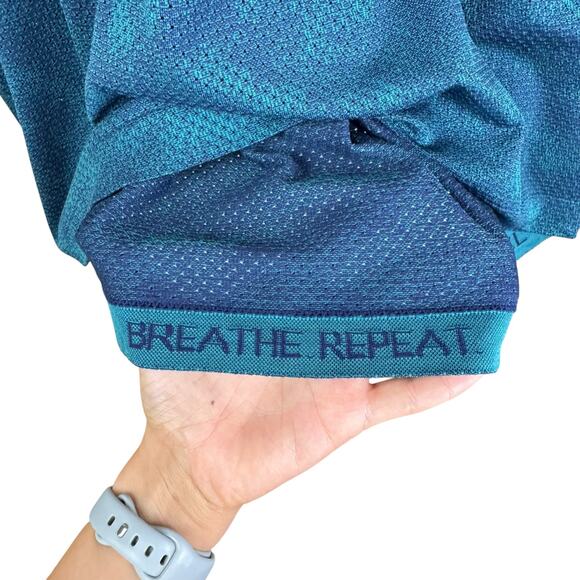 Lululemon Men's Metal Vent Tech Seamless Slim Fit Short Sleeve Shirt 2.0 Teal - Picture 5 of 10